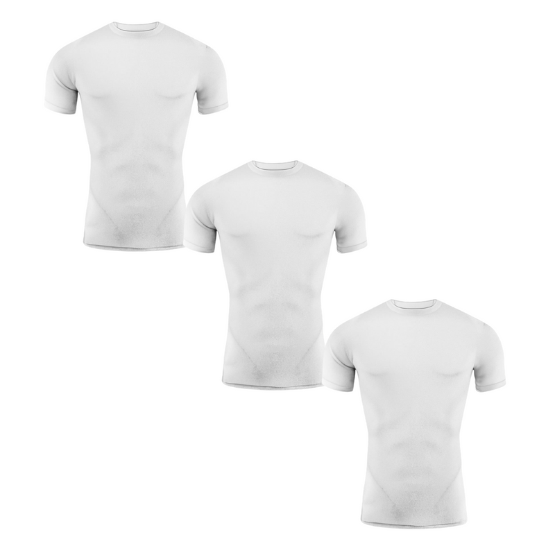 Kit 3 Camisas térmicas e proteção UV manga Curta | Tecnologia  DryFit - Todas As Cores