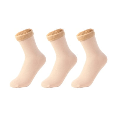 Kit 3 Pares de Meia de Inverno Térmicas - Numeração 35-40