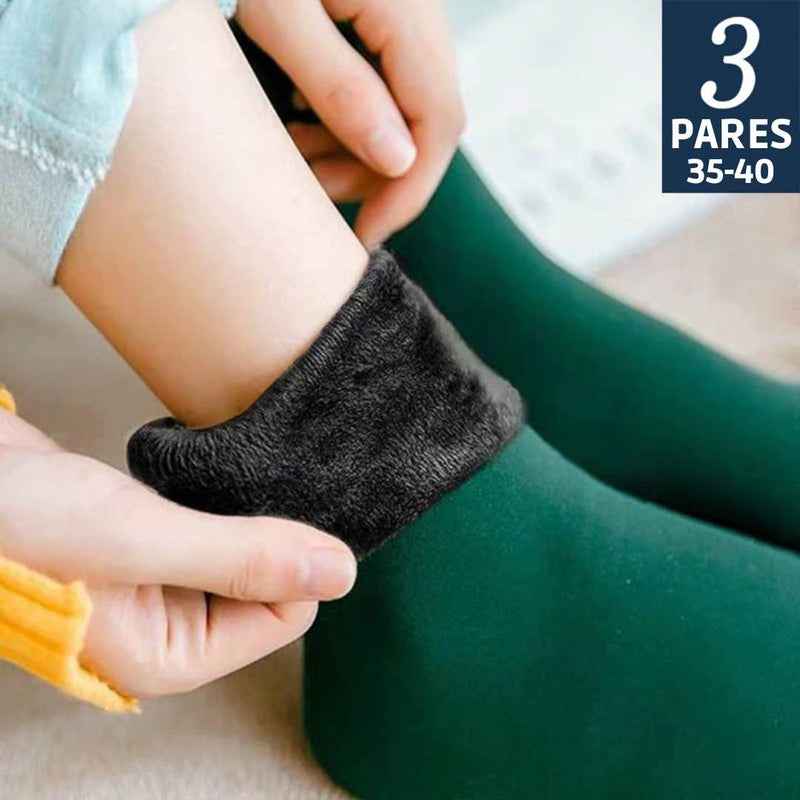 Kit 3 Pares de Meia de Inverno Térmicas - Numeração 35-40