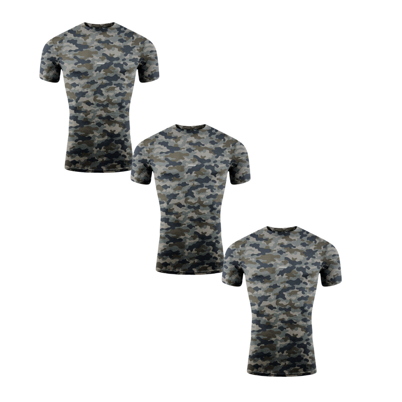 Kit 3 Camisas térmicas e proteção UV manga Curta | Tecnologia  DryFit - Todas As Cores
