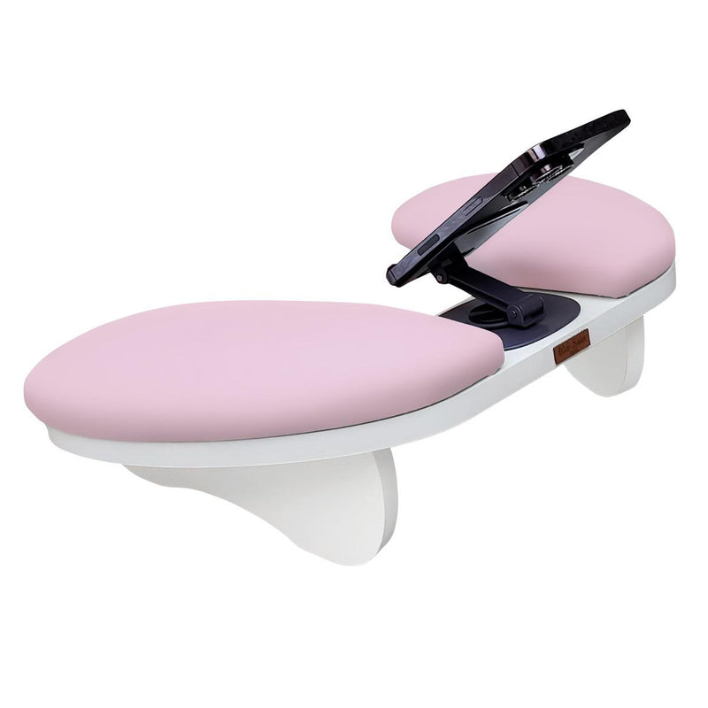 Apoio de Braço Delta Pro c/ Suporte de Celular Integrado Metal Ajustável 360°