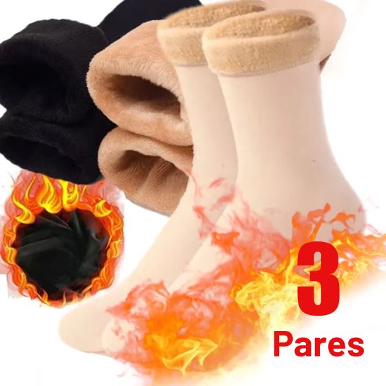 Kit 3 Pares de Meia de Inverno Térmicas - Numeração 35-40